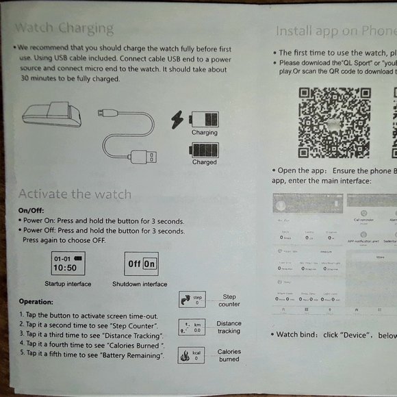 FITNESS TRACKER Smart Bracelet: Monitors Steps, Calories & More! - Bright Blue - Picture 10 of 15